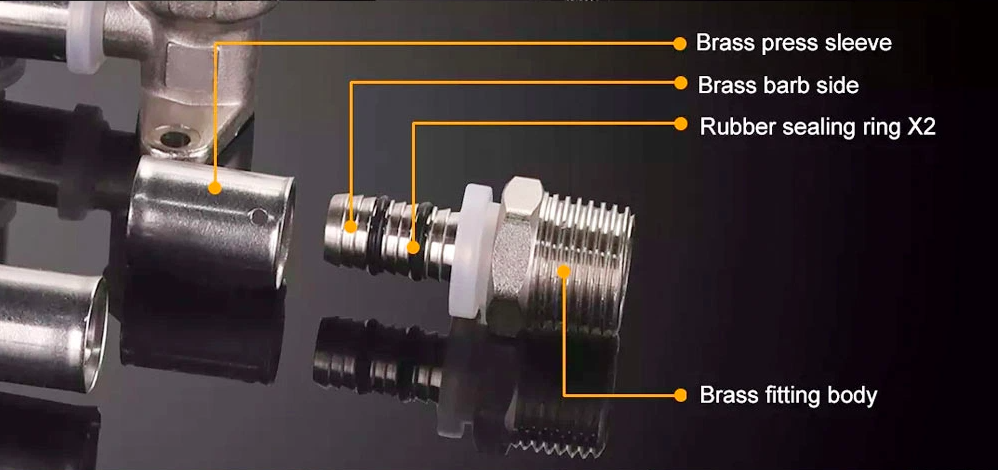 brass press fittings structure
