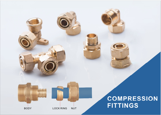 brass compression pex fittings