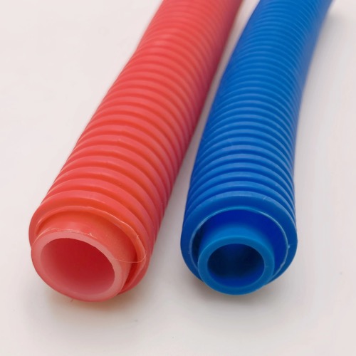 PEX Corrugated pipe blue and red