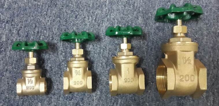 brass gate valve