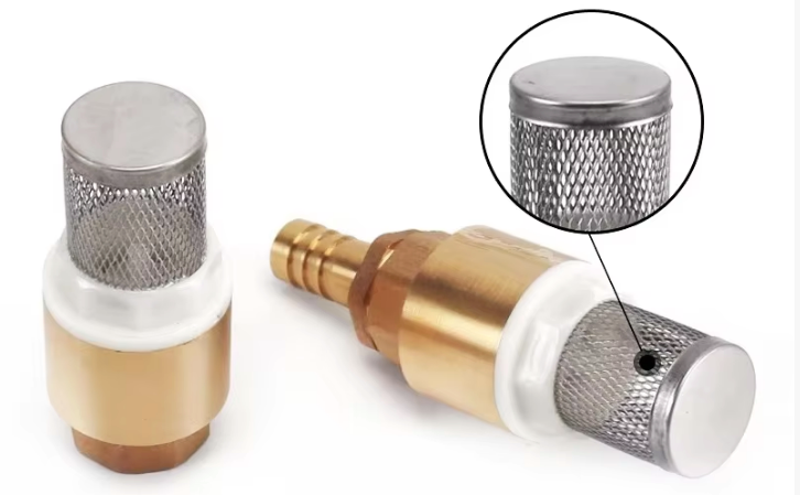brass filter valve protecting plumbing system from debris