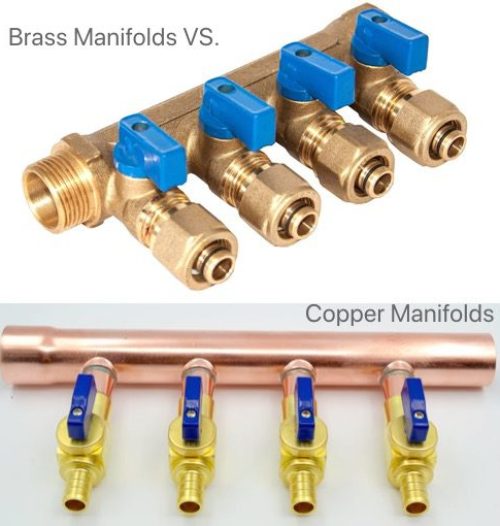 Brass Pex manifolds vs copper manifolds