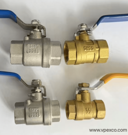 Brass gas valve vs stainless steel valve