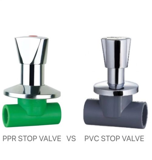 PPR STOP VALVE VS PVC STOP VALVE