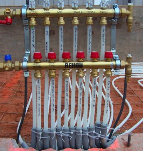 pex manifolds underfloor heating